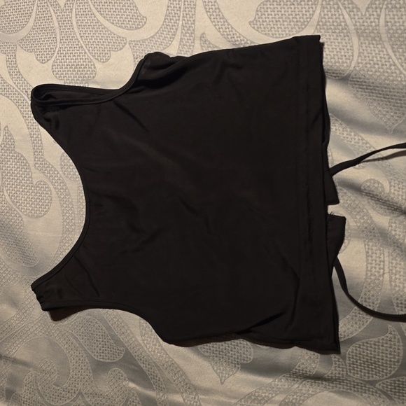 NWT Black Corset Tank Top - Picture 3 of 3
